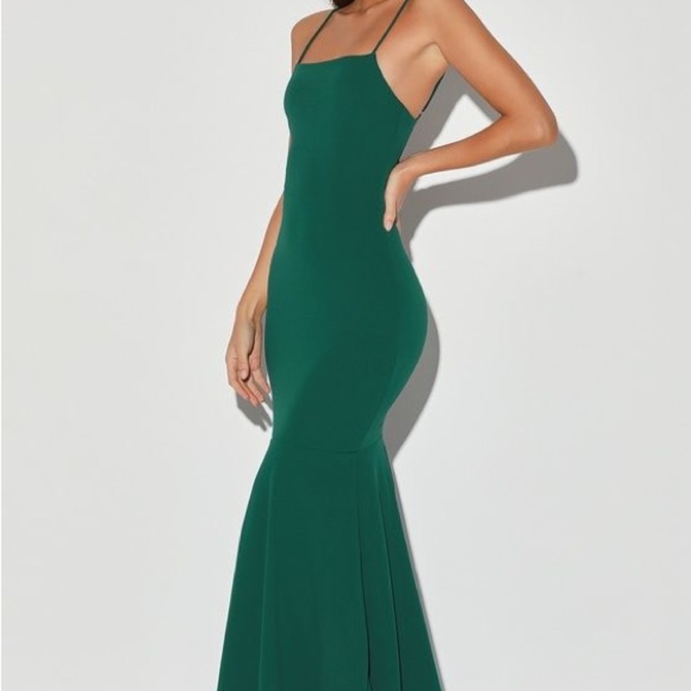 Lulu's Emerald Green Maxi Dress